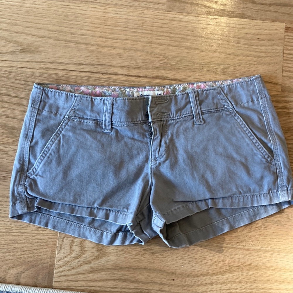 American Eagle Grey Shorts Size 0